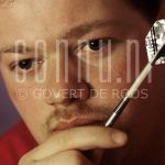 Raymond van Barneveld at studio in Amsterdam.

[keywords]Headshot, Darts[/keywords]